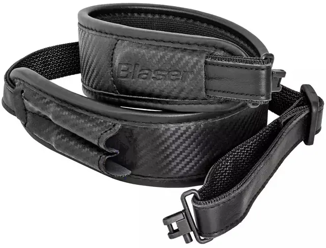 Blaser Riflereim Carbon Blaser rem med hurtiglås og ammolomme 