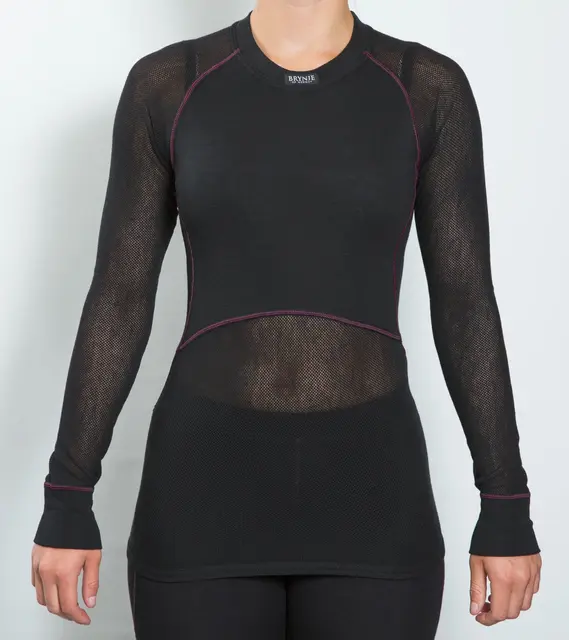 Brynje Wool Thermo Light Shirt XS Lady Collection, Black 
