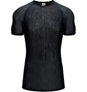 Brynje Wool Thermo Light T-shirt Tr&#248;ye med rund hals, kort arm, sort