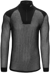 Brynje Wool Thermo Zip polo w/inlay S Black