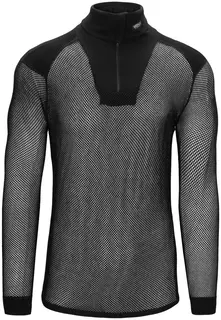 Brynje Wool Thermo Zip polo w/inlay Merinoull tr&#248;ye med h&#248;y hals og glidel&#229;s