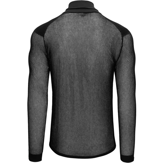 Brynje Wool Thermo Zip polo w/inlay S Black 