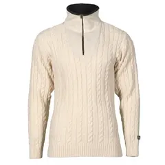 Br&#229;tens Flette Genser Offwhite S Genser med klassisk flettem&#248;nster