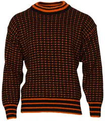 Br&#229;tens Islender Genser Orange XS Klassisk genser i 100% Norsk ull