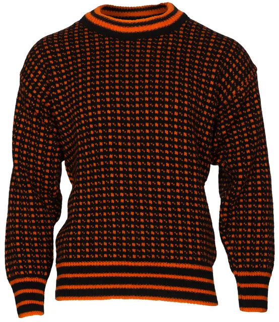 Bråtens Islender Genser Orange XS Klassisk genser i 100% Norsk ull 