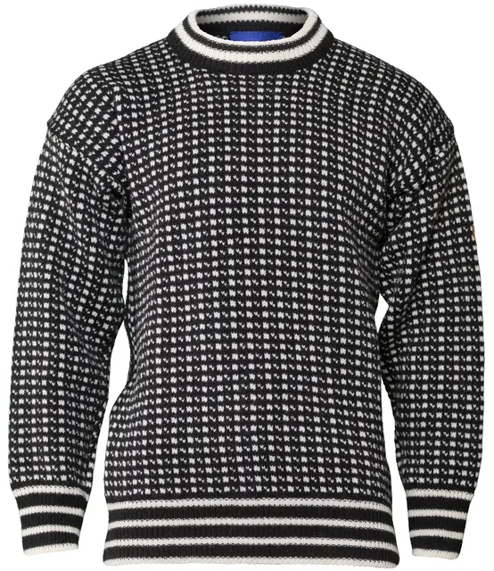 Bråtens Islender Genser Sort S Klassisk genser i 100% Norsk ull 