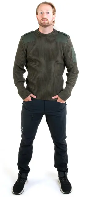 Bråtens Nato Genser Grønn XS Klassisk natogenser i ull og polyester 