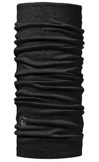 BUFF Wool Black Buff i 100% Merinoull Sort