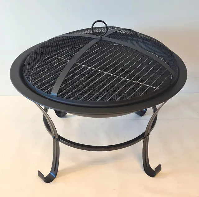 CAL Utepeis/grill sortlakkert stål 56x48,5cm 