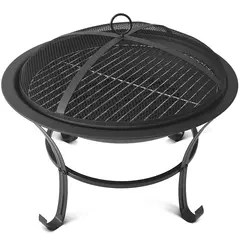 CAL Utepeis/grill sortlakkert st&#229;l 56x48,5cm