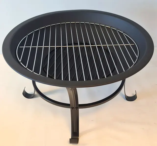 CAL Utepeis/grill sortlakkert stål 56x48,5cm 