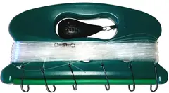 CAL Makrellharpe Komplett Makrellharpe med sorte kroker og lodd