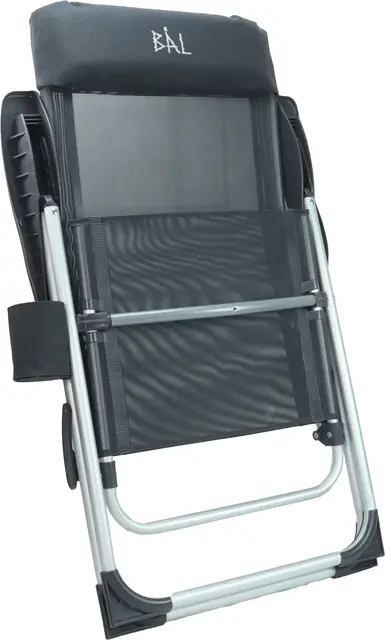 BÅL Campingstol Aluminium Komfortabel campingstol med høy rygg 