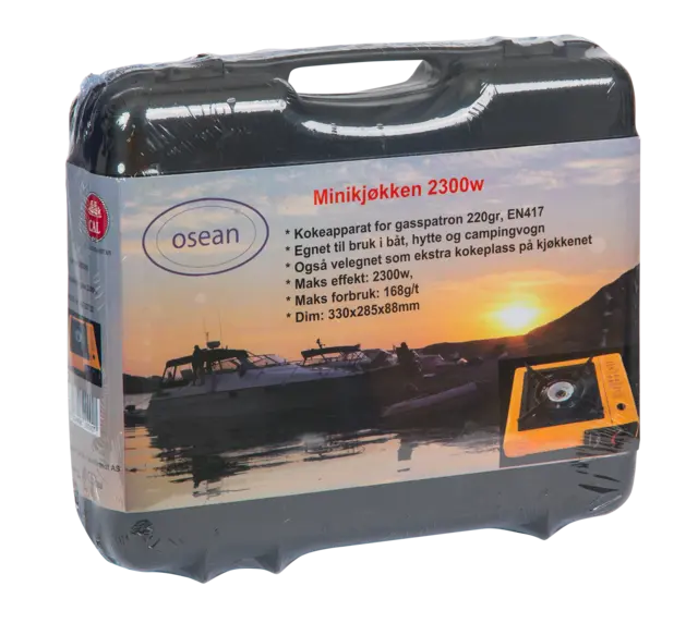 Osean Minikjøkken med 4 gassbokser 2300w minikjøkken og 4x220g gassbokser 
