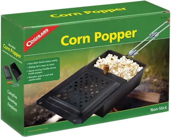 Coghlan's Popcorn Popper non-stick Perfekt popcorn rundt leirbålet 