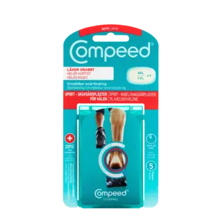 Compeed Sport Gnags&#229;rplaster for h&#230;len Gir trykkavlastning og smertelindring