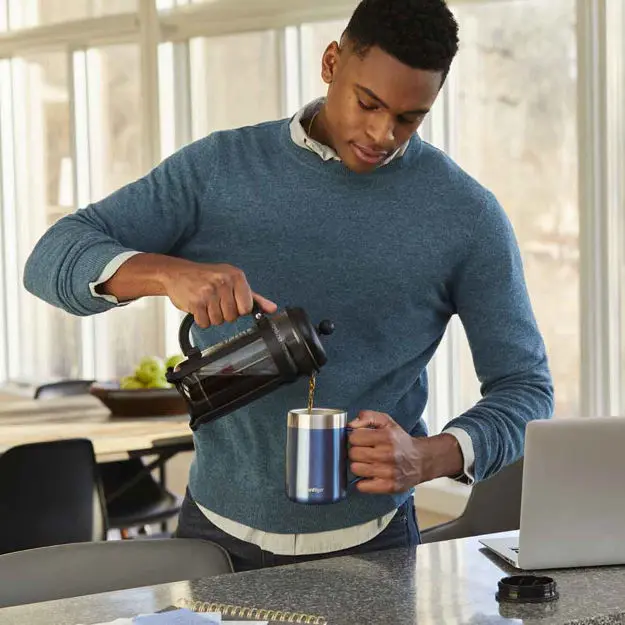 Contigo Streetville Desk Mug SS Blue Stiling ergonomisk termokopp 