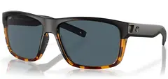 Costa Del Mar Slack Tide Matte Black Shiny Tortoise Gray 580P (plast)