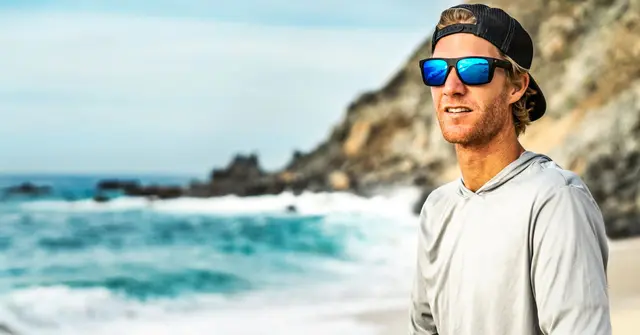 Costa Del Mar Lido Matte Black Sunrise Silver Mirror 580G 