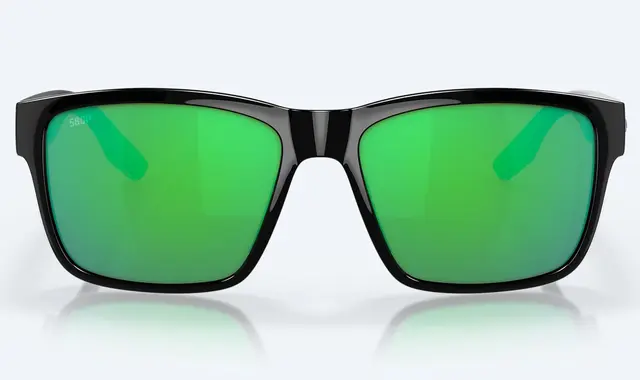 Costa Del Mar Paunch Black Green Mirror 580P 