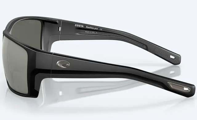 Costa Del Mar Reefton Pro Matte Black Gray Silver Mirror 580G 