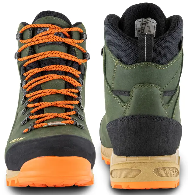 Crispi Valdres GTX Grønn/Orange 36 Lett velstrukturert allround fjellstøvel 