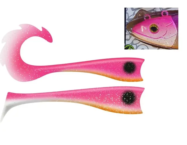 Strike Pro Hali Bandit 360g Pink Pearl Havfiskejigg for kveite, torsk og sei 