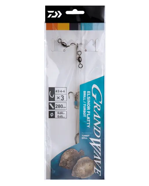 Daiwa Grand Elsinor Rig Brill-Turbot #2 Flyndre tackle #2,#6,#6 