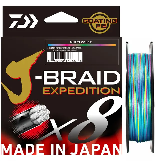 Daiwa J-Braid Expedition 500m 0,20 Multi Multicolor multifilament 