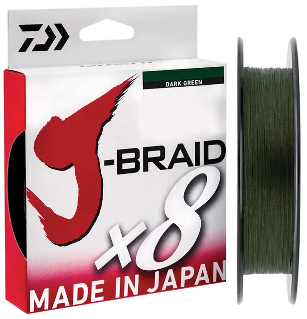 Daiwa J-Braid X8 150m 0,16 mm Dark Green 