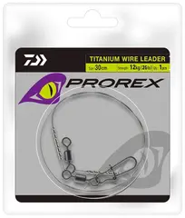Daiwa Prorex Titanium Wire Leader 30cm 25lbs