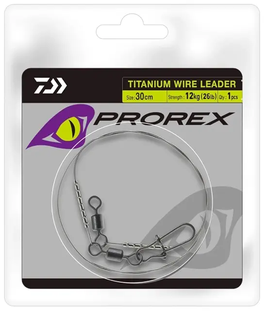 Daiwa Prorex Titanium Wire Leader 30cm 25lbs 