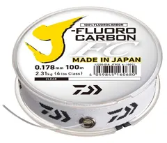 Daiwa J-Fluorocarbon 0,20 mm Ekstrem slitestyrke og knutestyrke