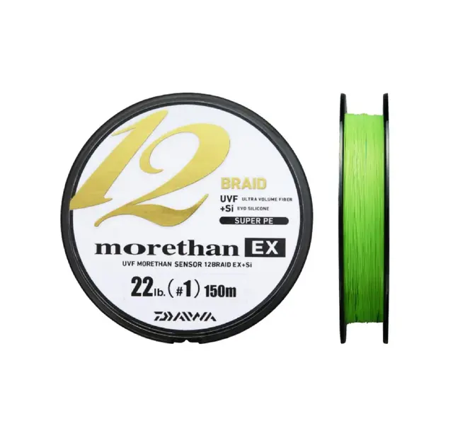 Daiwa Morethan 12B EX SI 0.08mm 135m Lime Green 