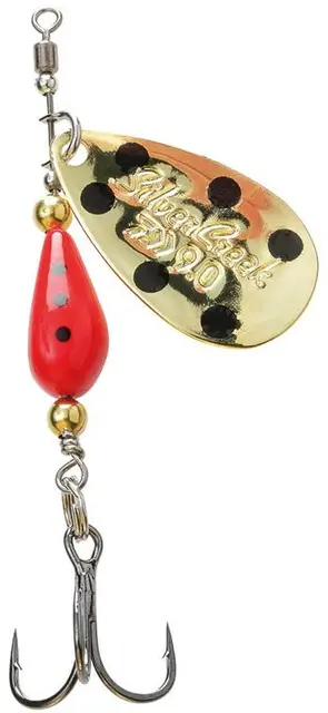 Daiwa Silvercreek Spinner Gold Ladyb 6g Effektiv spinner av høy kvalitet 