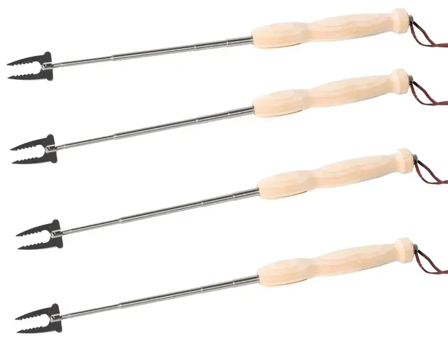 Eagle Pølsegaffel - Familiepakke 4 stk Teleskopisk Bålgaffel 