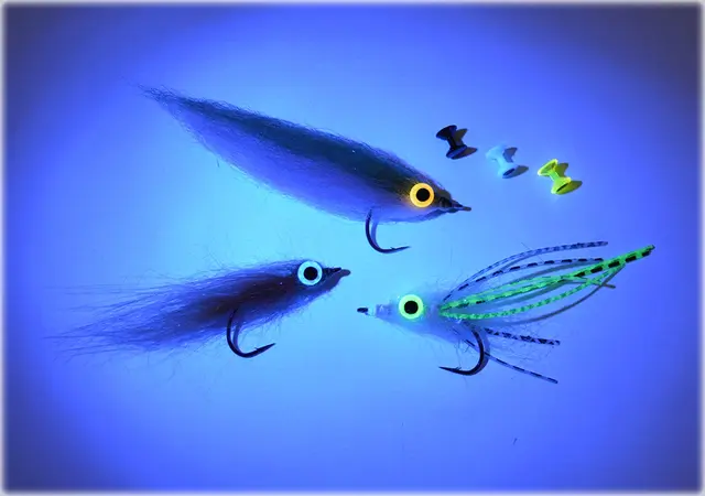 Diamond Fish Eyes - Orange 4mm Super Fluorescent fiskeøyne 16 stk 