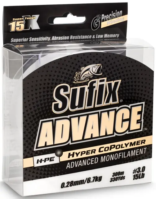 Sufix Advance Clear 300m 0,16 mm Beste nye monosene EFFTEX 2017 