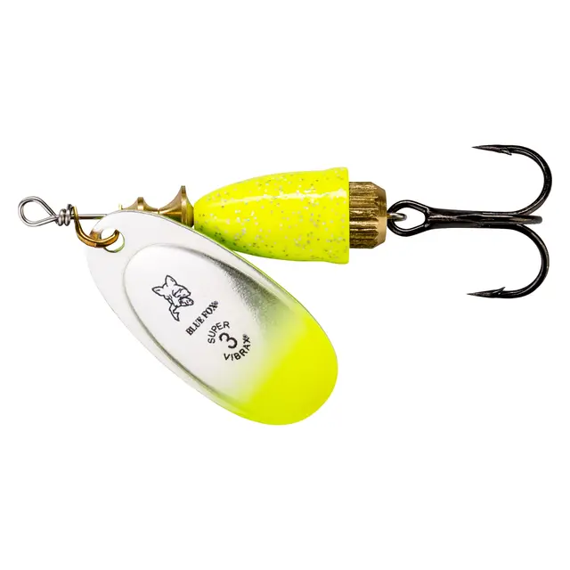 Blue Fox Vibrax Flake 6g CGCB Kjøp 8 spinnere få en gratis slukboks 