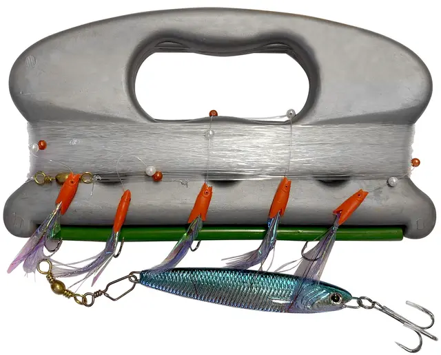 Elbe Makrellharpe Økonomi 100m Med kroker og pilk 