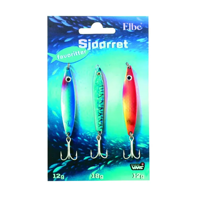 Elbe Sjøørret-favoritter 3pk Sjøørretfiske 