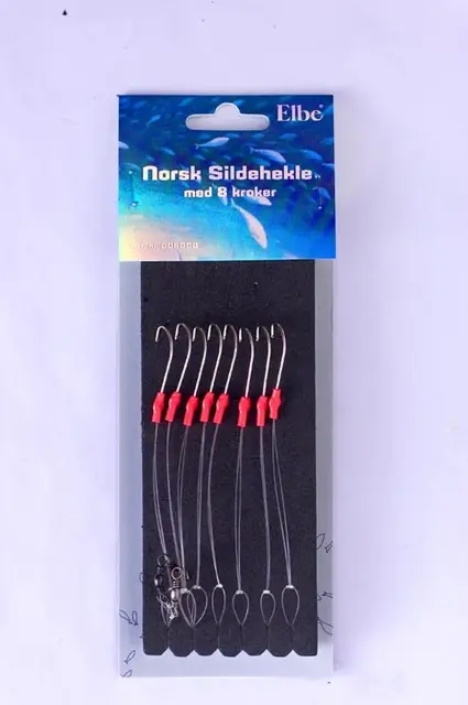 Elbe Norsk sildehekle m/8 stk kroker 