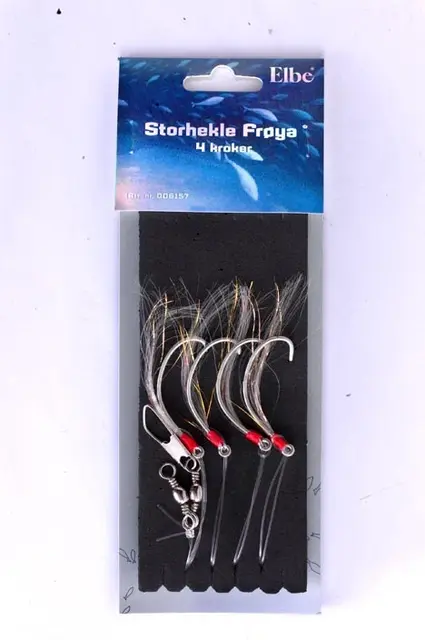Elbe Storhekle Frøya m/4 stk kroker 