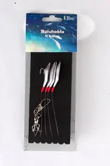 Elbe S&#248;lvhekla m/4 stk kroker