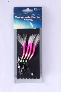 Elbe Torskehekle F&#230;rder m/4 stk kroker