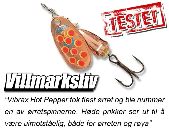 Blue Fox Vibrax Hot Pepper 6g CYR Kjøp 8 spinnere få en gratis slukboks 