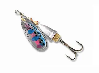 Blue Fox Vibrax Rainbow Trout Kj&#248;p 8 spinnere f&#229; en gratis slukboks