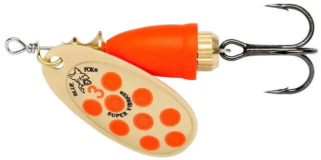 Blue Fox Vibrax UV 8g COOU Kjøp 8 spinnere og få gratis slukboks 