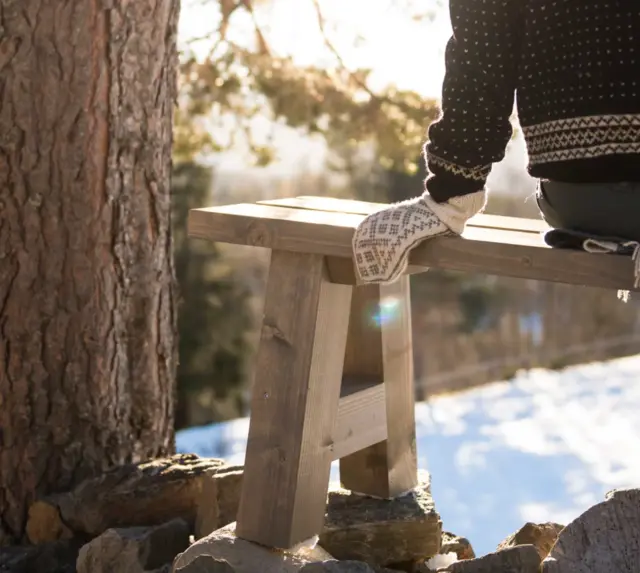 Espegard Bålpannebenk Stabil og kraftig benk 