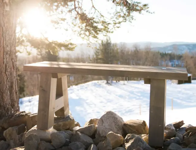 Espegard Bålpannebenk Stabil og kraftig benk 